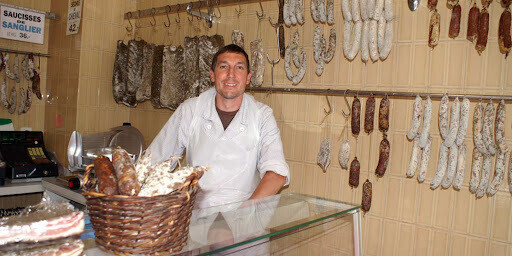 Gérald Evequoz dans sa boucherie à Riddes