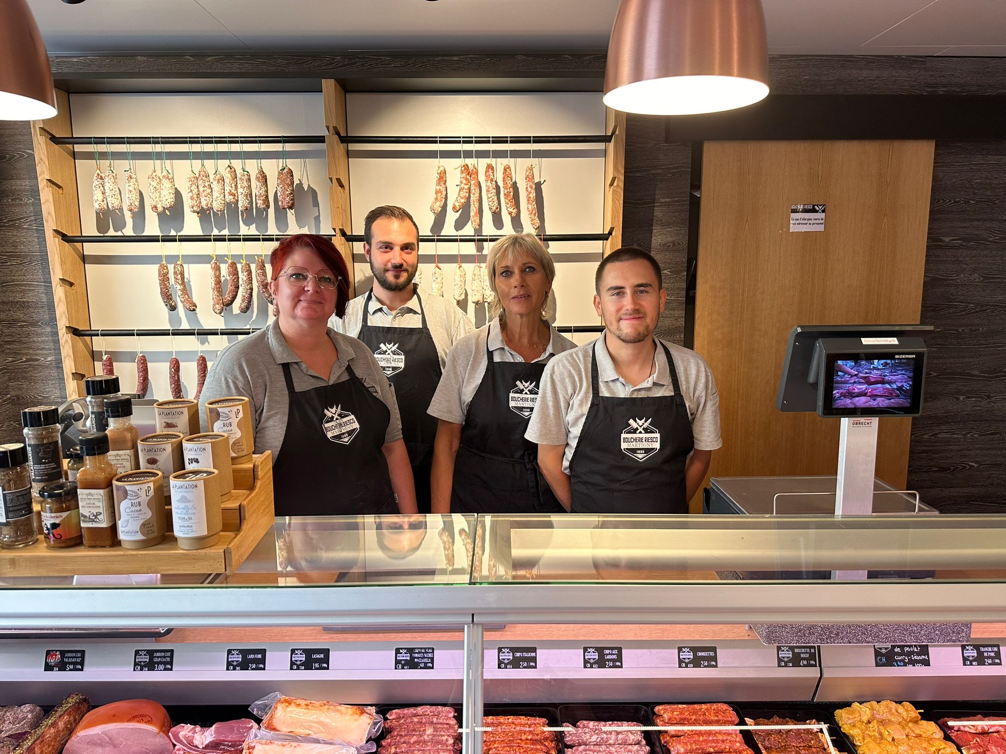 L'équipe de la Boucherie Riesco à Martigny-Bourg